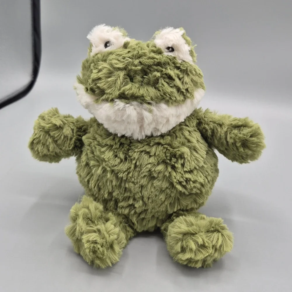 Mary Meyer Marshmallow Zoo Green Frog Plush Stuffed Animal Shaggy 7 inch Sitting